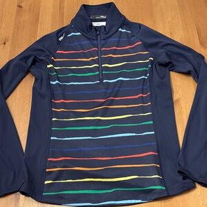 EUC RLX Ralph Lauren Polo Golf Top Long Sleeve Wicking Womens Size S